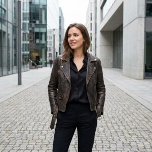 Women's Classic Leather Jacket